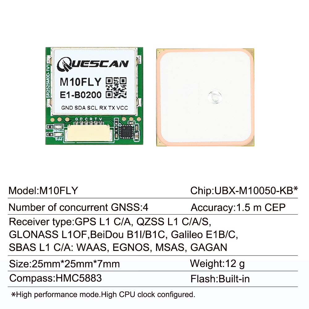 Quescan 25mm * 25mm M10FLY 10H - Drone Mapping recensie en prijs