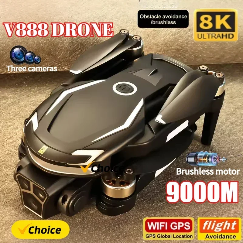 Nieuwe V888 Drone 8K GPS Driev - Drone Photogrammetry recensie en prijs
